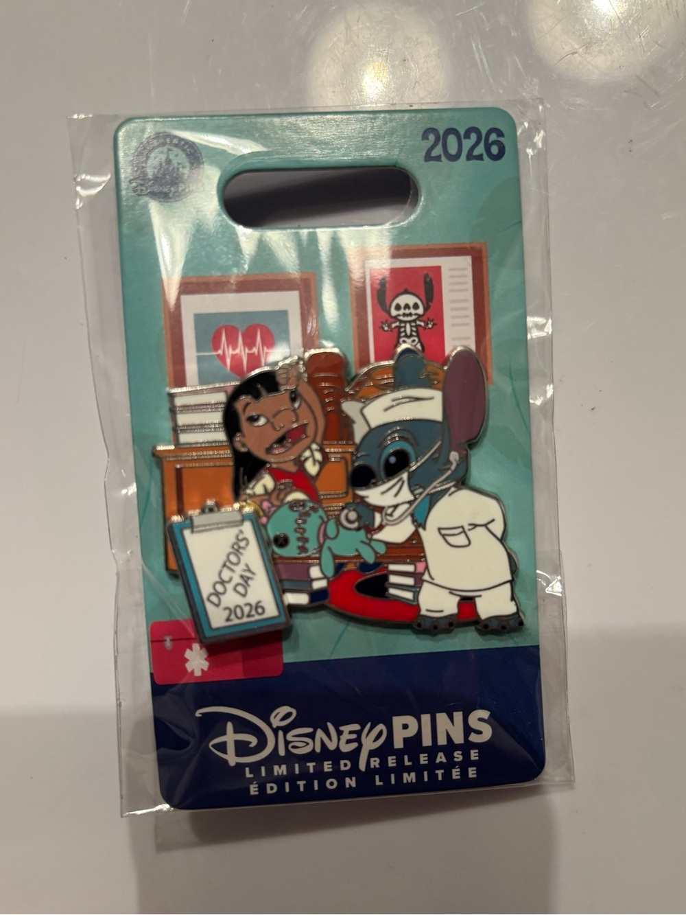 Disney Limited Release Doctor's Day 2026 Lilo & Stitch Pin